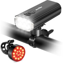 YANTONG USB Rechargeable Bike Light Set – 1000L Front + Compact Tail Light, 4 Modes, Long-Lasting Battery – Compatible with Road & Mountain Bikes