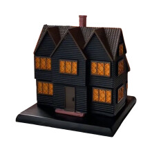Brûleur d'encens Maison de Sorcière de Salem, Décoration de bureau, Bois de haute qualité, Design unique de maison de sorcière, Décorations