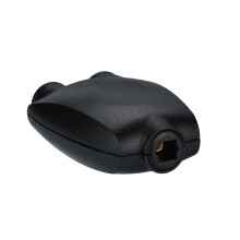 Toslink Cable Optical Digital Audio Splitter 2 In 1 Out Adapter Fiber Converter