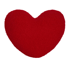 Coussin en forme de cœur pour la Saint-Valentin, garni, rose, peluche, pour la chambre, cadeau romantique et accessoire décoratif, rouge