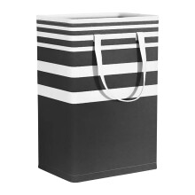 Sac de rangement en tissu, panier à linge sale pliable, panier à linge rayé, sac en coton pour déménagement, placard, chambre, salle de bain,