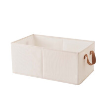 Foldable Fabric Storage Box with Steel Frame, 18x11x8", Stackable Closet Organizer Bins for Clothes, Toys, Books – Compatible with Standard Shelves