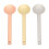 3pcs Metal Cosmetic Spatulas, Round Head, Lightweight Makeup Tool 2