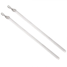 Átlátszó függönyhúzó fém akasztóval – 2 db-os csomag, 43 cm