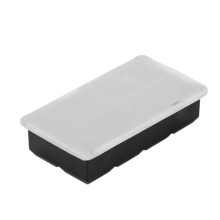 Moule à glaçons carré en silicone avec couvercle, machine à glaçons pour whisky, bac à glaçons empilable pour congélateur pour glaçons