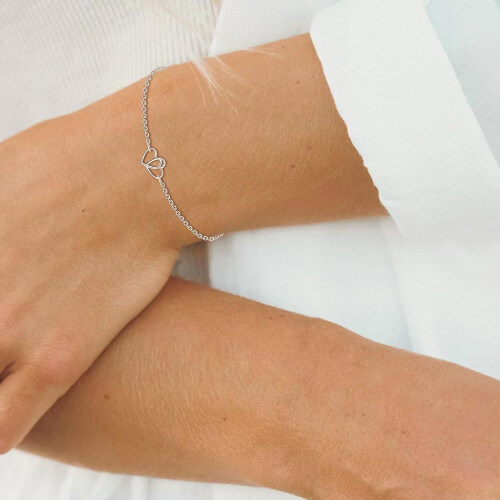 Bracelet papillon œil turc en argent sterling ajustable 1