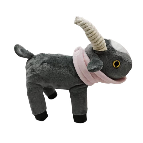 Gedeplys - Blødt gråt tøjdyr, 21 cm