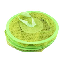 Panier Ă linge suspendu gain de place, pliable et en filet, pour placard, salle de bain ou dortoir, vert