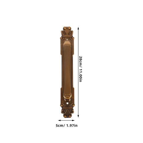 Scheunentorgriff, Antikbronze-Legierung, 28 cm 1