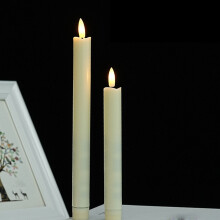 Bougies coniques LED sans flamme, à piles, effet flamme réaliste, format B – Idéales pour Noël, Pâques, les mariages, les fêtes et la
