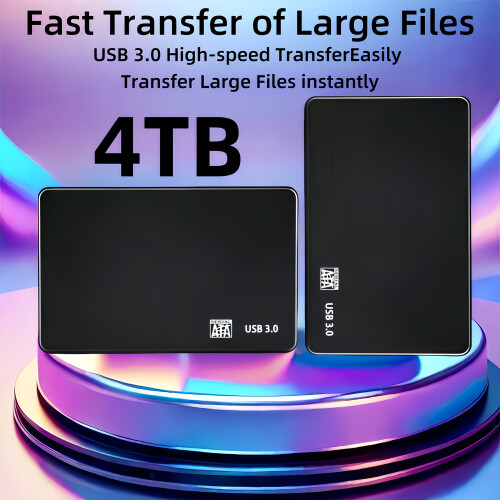 20TB ekstern USB 3.0 bærbar harddisk sort 2