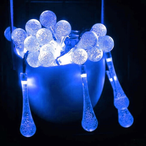 LED Φώτα Νεράιδας, Διακοσμητικά Φώτα Σταγόνας Βροχής που Λειτουργούν με Μπαταρία 1