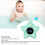 Cartoon-Badethermometer HD 10x10x3cm,160mAh 6