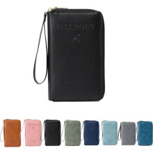 Multifunctional Rfid Passport Wallet, Rfid-Blocking Passport Wallet — Secure, Stylish (B)