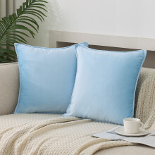 Fodere per cuscini decorativi in velluto da 22x22 pollici, confezione da 2, morbide fodere decorative per cuscini per soggiorno, letto, auto, divano,