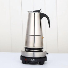 Stainless Steel 4-Cup Moka Pot for Stovetop & Induction – Easy Clean, Portable Espresso Maker, Compatible with Electric Stove