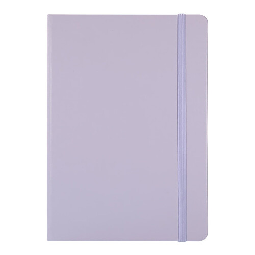 Linjert skinnjournal A5 200 sider lilla
