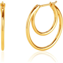 CZ Huggie Hoop Earrings14K Gold Plated1Pair