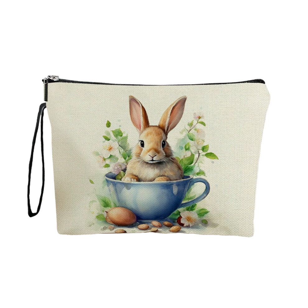 Easter Printed Travel Cosmetic Bagï¼Lightweight Storage Pouch for Toiletries and Small Accessory Organization