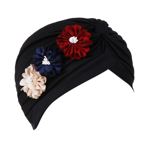 Καπέλο μπέιζμπολ γυναικών μονόχρωμο floral ινδικό καπέλο μουσουλμανικό βολάν