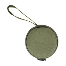 EVA Round Storage Bag – Shockproof Hard Case for Headphones & Small Electronics | 3.34x1.57" Zipper Pouch | Portable Travel Organizer