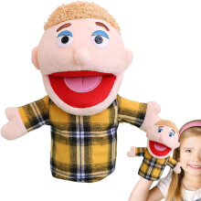 Multicultural Hand Puppets for Kids – 11" Plush Puppets with Movable Mouths, Compatible with Speech Therapy & SEL Activities