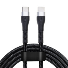 Cavo di ricarica rapida da 120 W 10 A da tipo C a tipo C per trasferimento dati ad alta velocità e ricarica rapida.