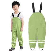 Toddler Kids Boys Girls Rain Dungarees Windproof Waterproof Mud Jumpsuit Protective Overalls for Outdoor Play in Rain,Z02 Green,6-8 Years
