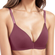 BHs für Damen, bequemer Triangel-BH mit verstellbaren Trägern für den Alltag, Sport-BHs für Damen, Rot, Größe 36