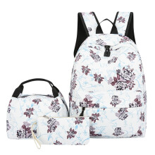 HauiWeiLyai Rucksack für Damen, lässiges, leichtes Canvas-Rucksack-Set, modische, süße Schultertasche, Handgepäck, Reiserucksack