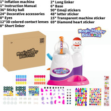 (Snowman)Magic Happy Balloons DIY Sticky Balls Aufblasbare Seifenblasenmaschine Spielzeug Kreativ