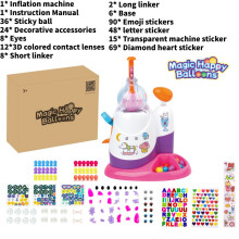(Carrot)Magic Happy Balloons DIY Sticky Balls Aufblasbare Seifenblasenmaschine Spielzeug Kreativ