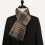 Herrhalsduk i ullblandning – Geometrisk stickning, 95 % polyester 5 % 4