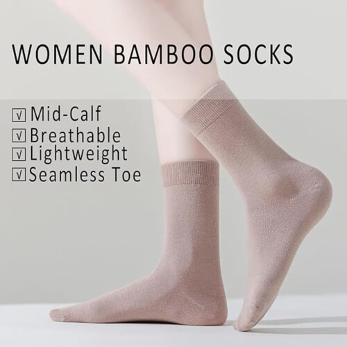 Women's Bamboo Viscose Dress Socks 6-Pair 2