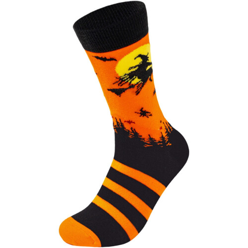 Κάλτσες Halloween με σχέδιο κινουμένων σχεδίων μέχρι το γόνατο για άνδρες γυναίκες 2