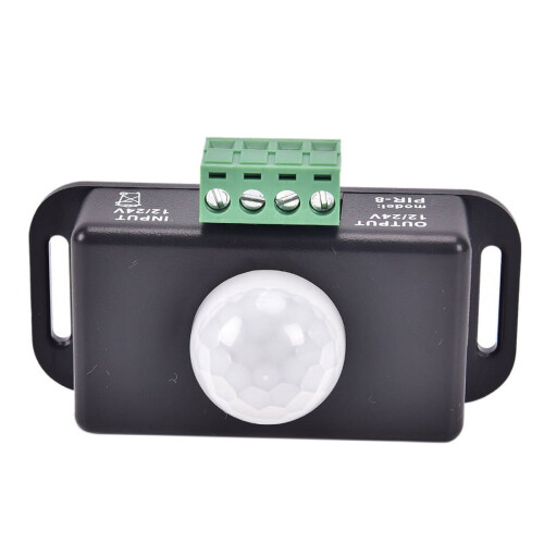 Interruptor com sensor de movimento PIR para luzes LED 12V/24V 6A 1