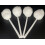 Conjunto de escova de limpeza para vaso sanitário com cabeça de poliéster macia de 38 x 13 cm (15 x 5 polegadas) branca 2