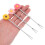 5Pcs Fruit Cake Picks Delicate Tableware for Hotel Cafe Assorted Color 3
