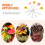 5Pcs Fruit Cake Picks Delicate Tableware for Hotel Cafe Assorted Color 6