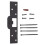 Reinforced Door Strikes Plate For Cabinet Security-Black 1