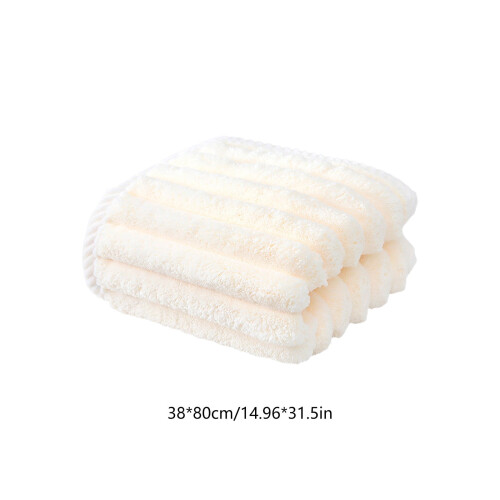 Fleece badehåndklæde blødt absorberende polyester 1 stk. 1