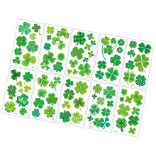 10pcs Four Leaf Clovers Designs Sticker Quick Application for-1