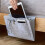 Useful Multi Grey Bed Storage Pockets, Felt Bedside Hanging Storage Phone Remote Control Organizer Holder with 2 Inner Pockets for Bed Table Sofa 4