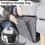 Useful Multi Grey Bed Storage Pockets, Felt Bedside Hanging Storage Phone Remote Control Organizer Holder with 2 Inner Pockets for Bed Table Sofa 5