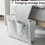 Useful Multi Grey Bed Storage Pockets, Felt Bedside Hanging Storage Phone Remote Control Organizer Holder with 2 Inner Pockets for Bed Table Sofa 8