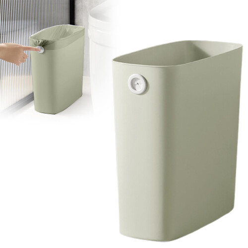 Small Trash Can PP TPR Plastic Wastebasket For Bathroom Bedroom Kitchen 1