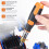 Multi Purpose Ratcheting Screwdriver Set 10 High Torques Bits 210mm Nonslip Shaft Professional Electronics Tool 7