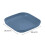 Square Plastic Plates Lightweight Reusable 7 Inch Dinner Plates Dark Blue Home Stackable Plates 3