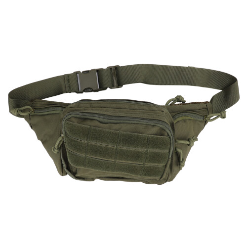 Sac banane en nylon ajustable vert OD pour la course 1