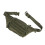 Sac banane en nylon ajustable vert OD pour la course 8